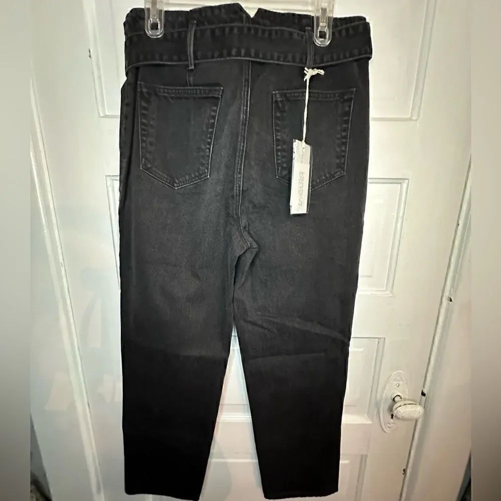 NWTs GRLFRND Solange Black Lace Tie Up Jeans in Remote Control Size 31 - Picture 8 of 11